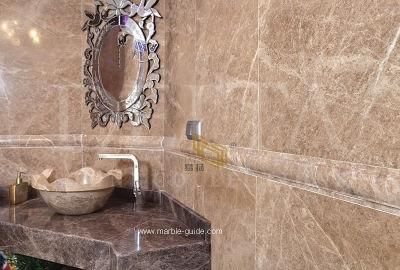 Natural Polished Light Emperador Brown/Coffee/Marron Marble for Countertop/Floor/Tile/Wall/Stairs
