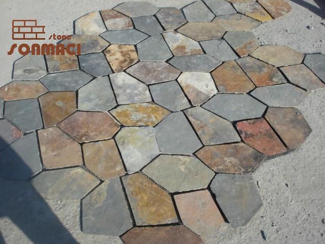 Decorative Natural Stone Slate Flagstone Floor Tiles