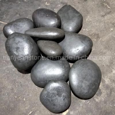 Cheap Price A Grade Black Color Driveway Pebble Stones