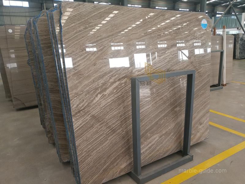 Marble Benchtop Kylin Wood Brown Marble Slabs for Floor/Wall/Countertop/Bathroom/Kitchen/Island