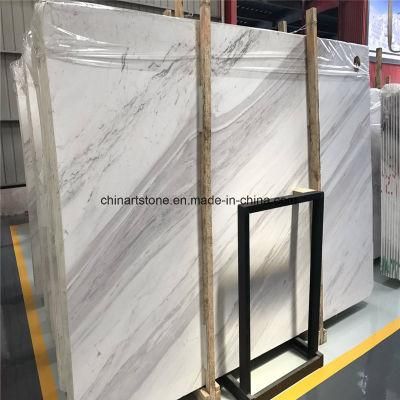 Dionysso-Pentely Volakas White Marble Slab for Floor and Wall Tile Project
