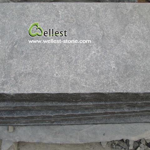 China Shandong L828 Blue Stone Limestone Tile for Wall and Floor Cladding