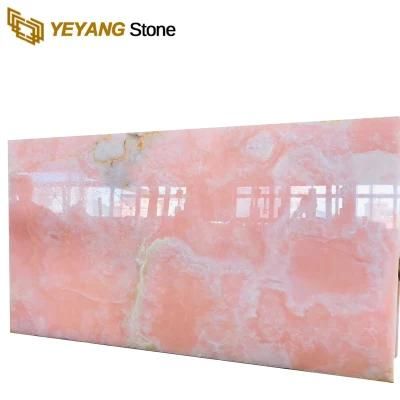 Luxury Pink Onyx Marble for Kitchen Island for Decoration/Wall/Floor