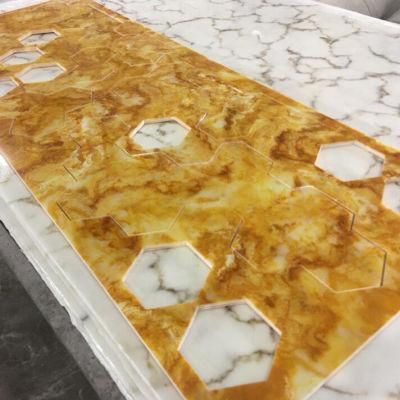 Yellow Alabaster Stone Decorative Alabaster Stone for Table Top