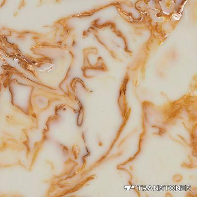 Backlit Architectural Faux Stone Translucent Alabaster Stone for Conference Desk