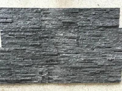 China Black Marble Culture Stone Wall Cladding on Sell