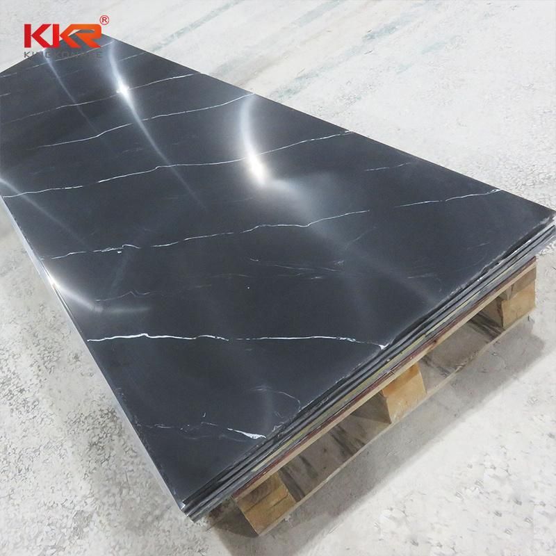 Factory Wholesale Corian Black and White Stone Solid Surface Sheets
