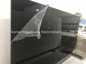 Sparkle Black/Crystal Black/Black Galaxy Quartz Stone Slab