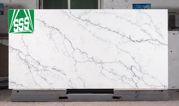 Factory Cheap White Quartz Surface Countertop American Style Artificial Stone Worktop