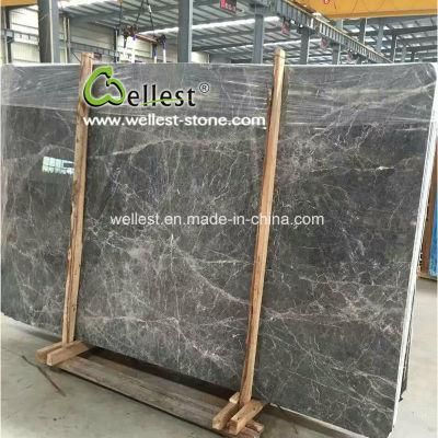 Silver Mink/ Silver Ermine, Silver Ermine Marble, Silver Marten Grey Marble Tiles &amp; Slabs
