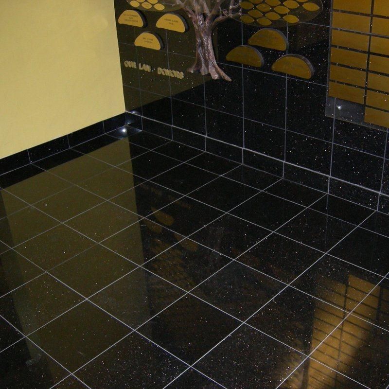 China Mongolia Black Galaxy Granite Tile Countertop Stoneslabs Granite