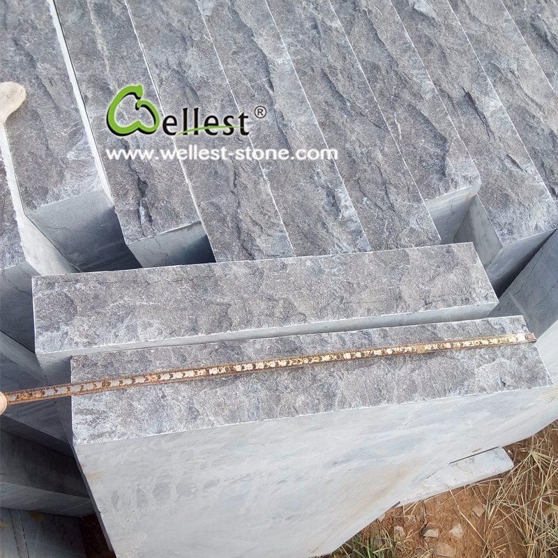 Natural Black Limestone Wall Stone for Landscaping