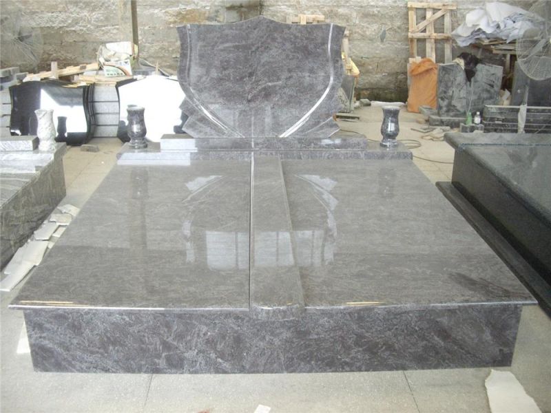 Multicolor Red Granite Poland Tombstone/Headstone/Gravestone Style in New Design