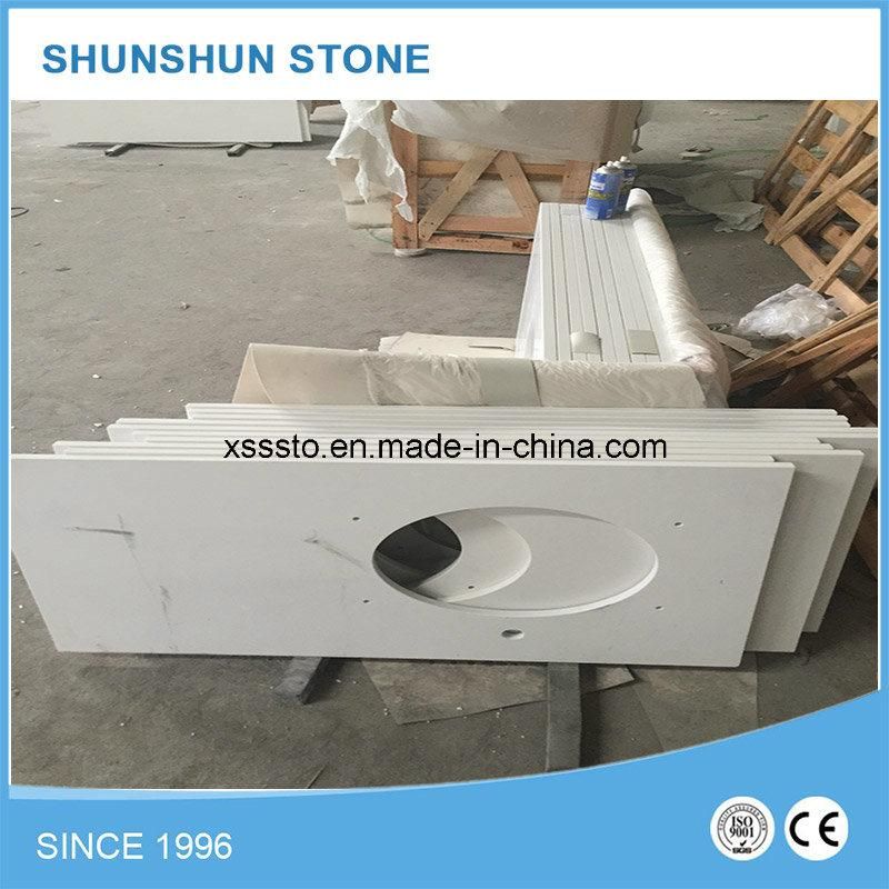 Artificial Stone White Quartz Countertop or Kitchen Countertop