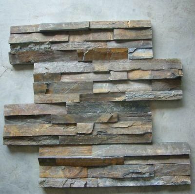 Grey Slate Stacked Stone Ledgstone/Veneer for Exterior Wall Cladding Panel
