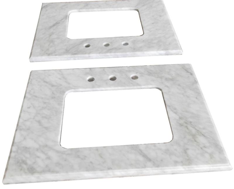 Natural Stone Carrara White, Volakas White Marble Vanity Top, Countertops