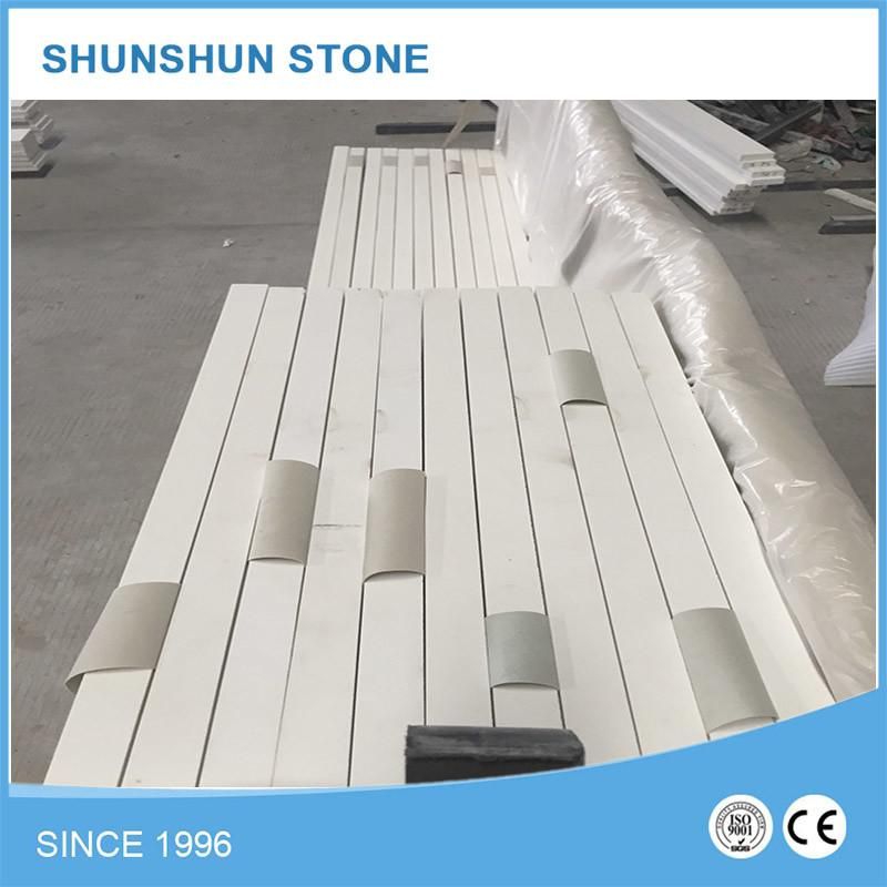 Cheap White Artificial Calacatta Stone Quartz Countertop for Kitchen