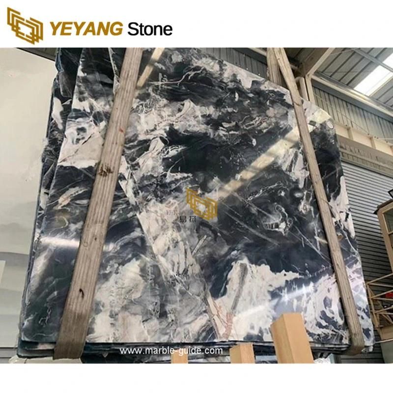 Engineered Stone Phantom Black Marble for Table/Worktop/Countertop Marble Factory Wholesale
