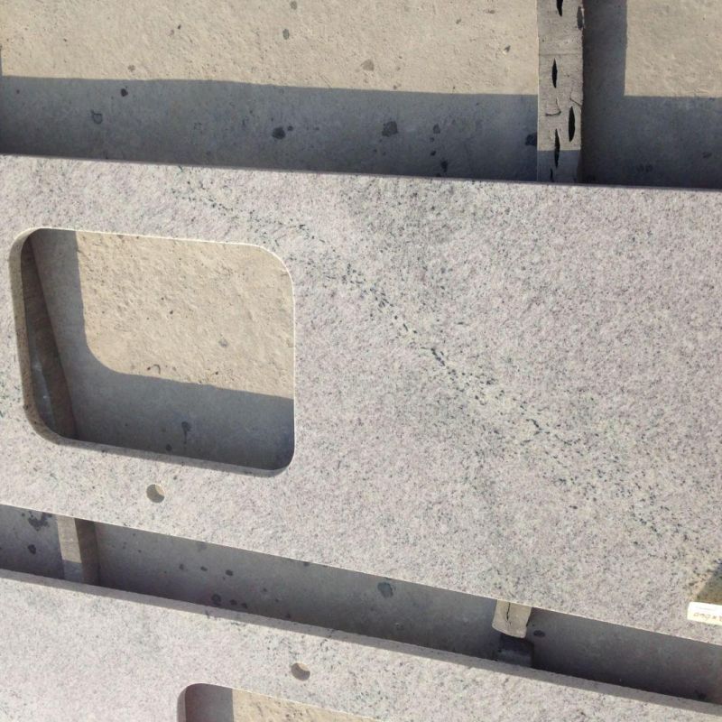 New Kashimir White Granite Natural Grey Granite Half Slabs Cut-to-Size Tile Worktops