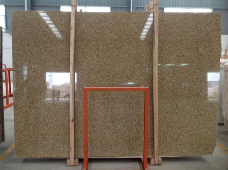 Gold Carioca Granite Natural Yellow Granite Polised Slabs Customized Tile for Building Fecade Wall