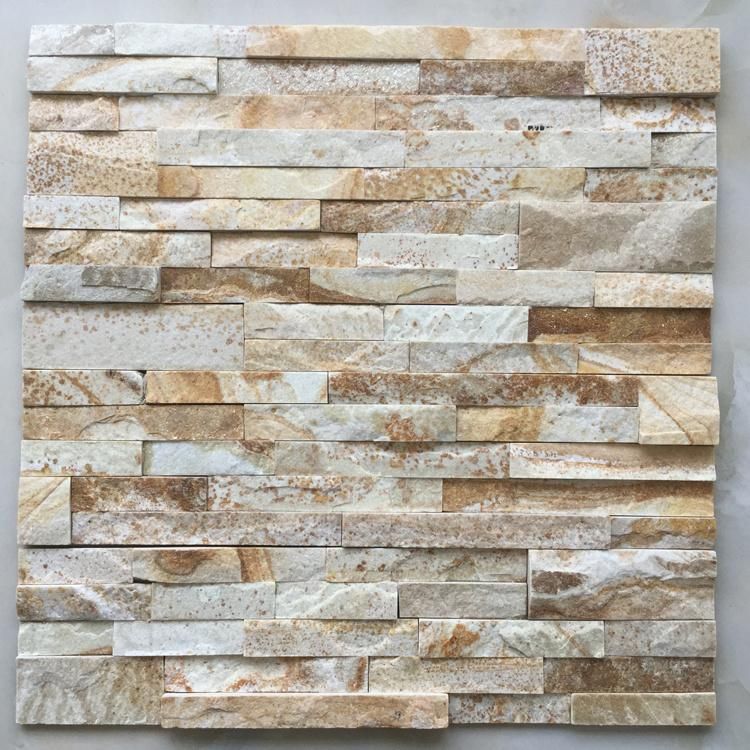 Beige Slate Natural Stone Exterior Wall Cladding Panel