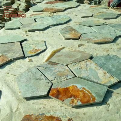 Natural Yellow Slate Outdoor Flagstone Flooring