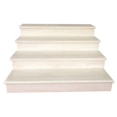 Actory Outlet White Eurasian Wood Grain Marble Stairs and Ladder Customizable Natural Marble Stairs Marble Staircase