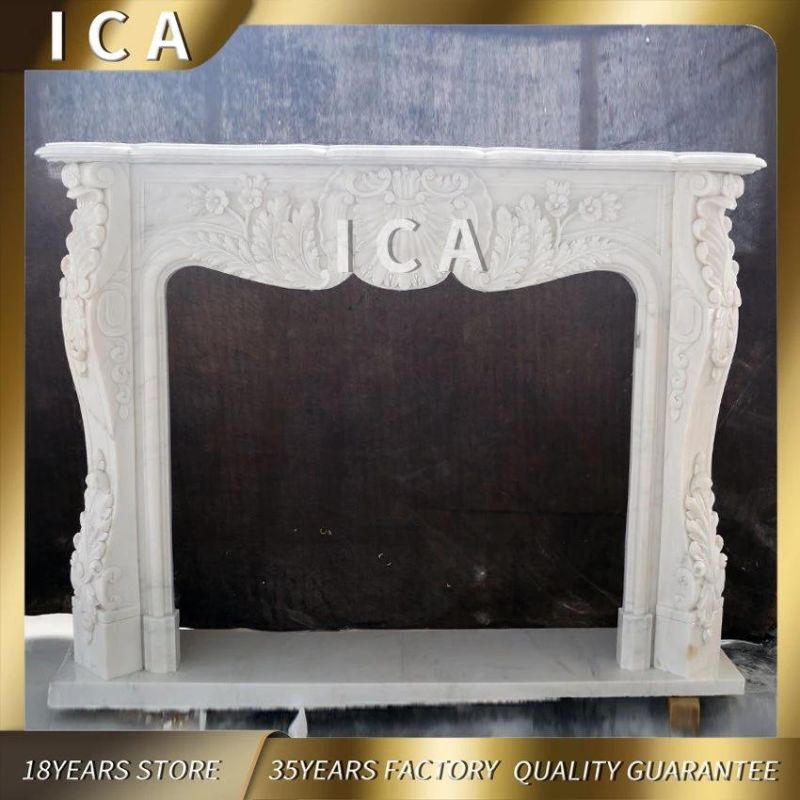 Decoration Living Natural Handmade Marble Fireplace