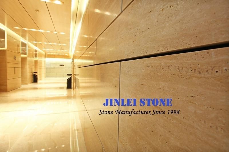 Nature Stone Roman Travertine Marble for Hotel Wall Tile or Stairs