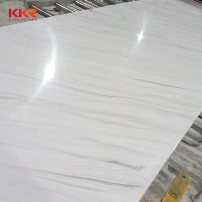 Kkr White Pattern Solid Surface Artificial Marble