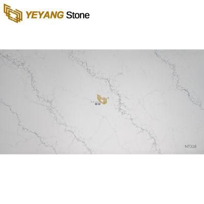 Quartz Countertop Material Calacatta Quartz for Kitchen/Bathroom/Hotel/Household Quartz Slab Price