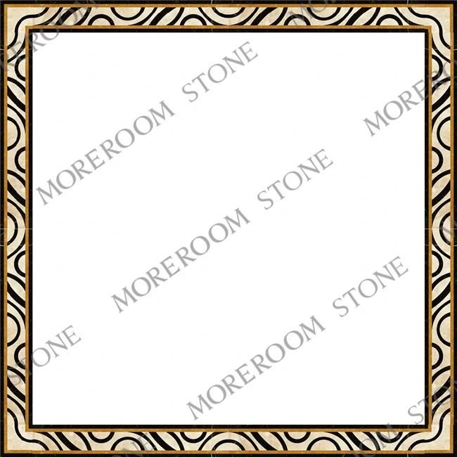 Foshan Factory Marble Border Design Flooring Decoration