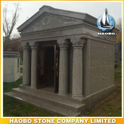 American 6 Crypt Granite Walk-in Mausoleum