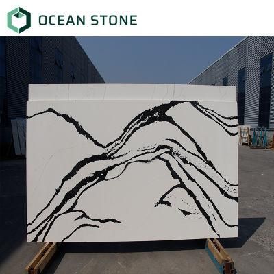 Top Quality Calacatta Black Vein Quartz for Counter Top