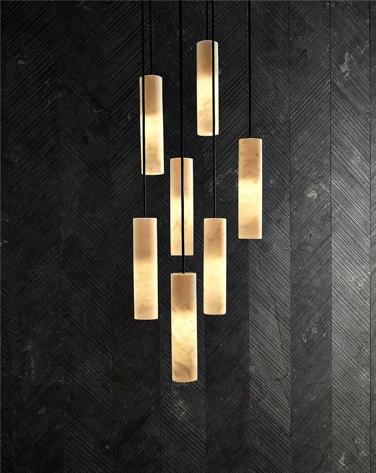 Herringbone Shape Natural Stone 3D Carving Marble for Wall Decor