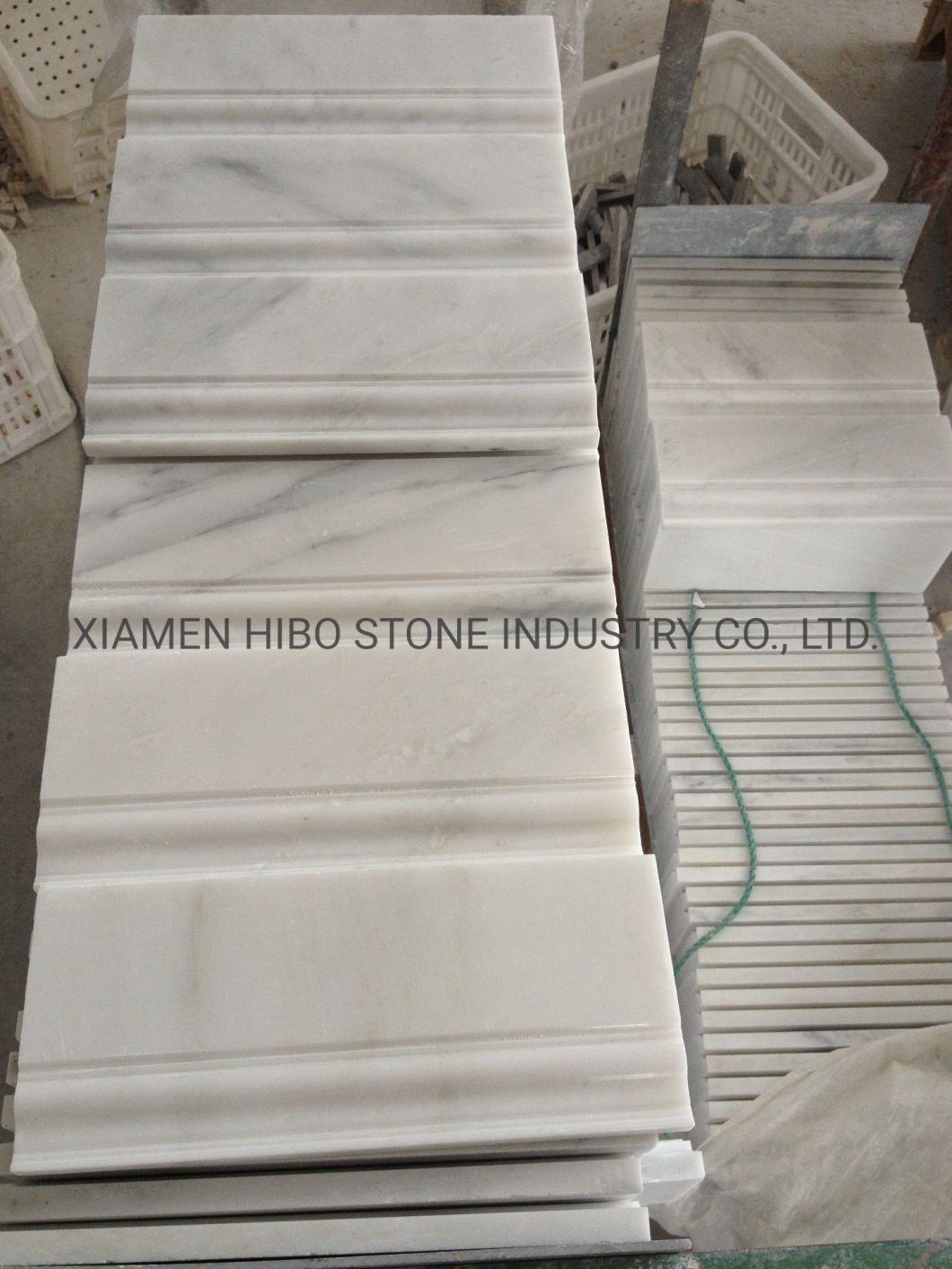 Fine Color Top Choice Oriental White Marble Molding