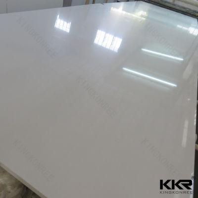 Kkr High Density Marble White Sparkle Quartz Stone for Kitchen Countertop