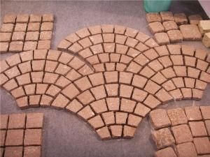 Red Porphyry Stone Paver, Cobble Stone, Cubestone, Kerbstone, Slab, Tile