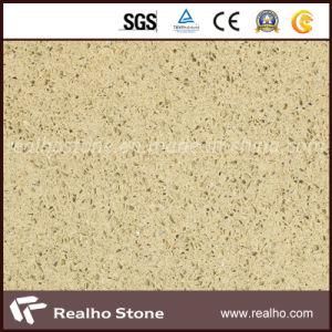 Popular Beige Artificial Quartz Slab for Kitchen Countertops
