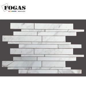 Greece Venus White Stone Mosaic Marble Interlock Tile