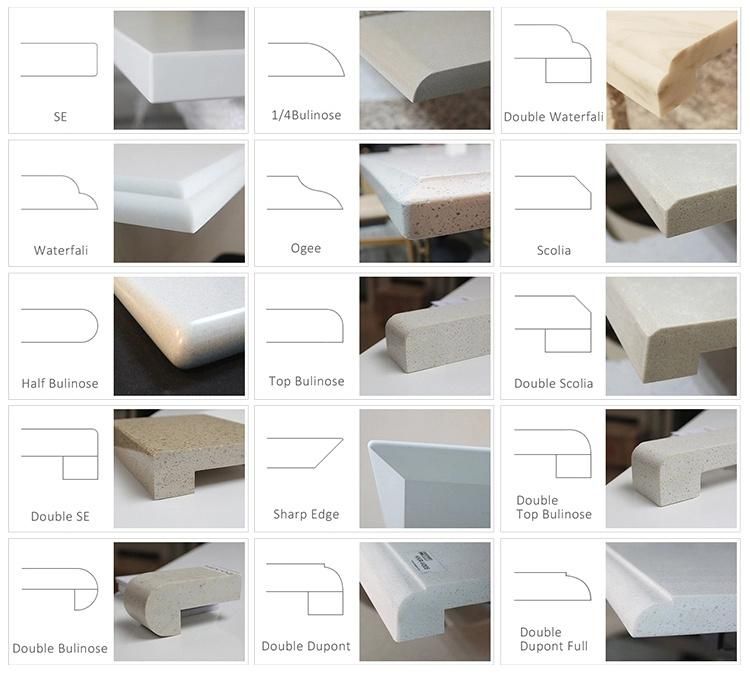 White Artificial Stone Marble Look Bathroom Vanity Top