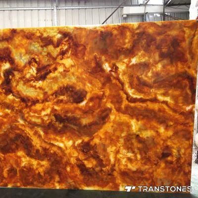 Alabaster Stone Onyx Table Top Backlit Slab Decors Wall Panel