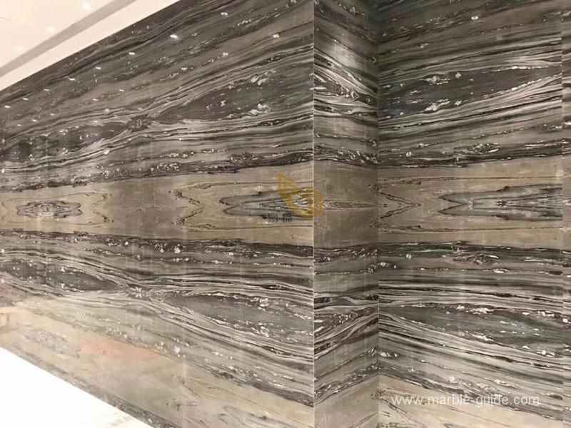 Engineered Palissandro Blue Marble for Bathroom Shower Wall/Staircase/Wall/Flooring/Worktops