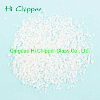 Terrazzo Flooring Broken Crushed Chips Milk White Glass