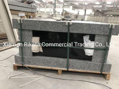 Granite Bench with Cremation Niche and Different Side Panel Design