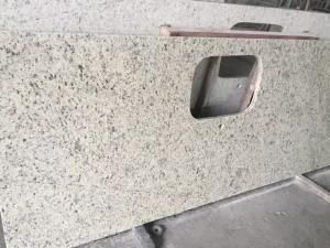 Factory Direct Natural Stone White Rose Granite Bathroom Vanity Tops &amp; Countertop for Hotel and Multi Family
