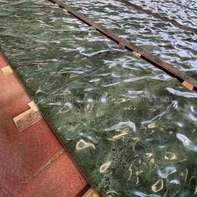 High-Pressure Water Flushing Wall/Floor Adornment Verde Alpi Ming Dark Green Marble Tiles