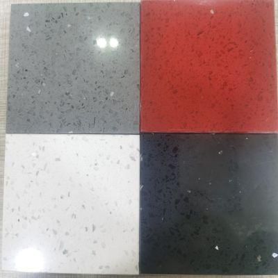 Galaxy Black Solid Surface Big Slab Artificial Quartz Stone for Countertop