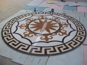 Natural Marble Stone Mosaic Medallion/Waterject for Flooring