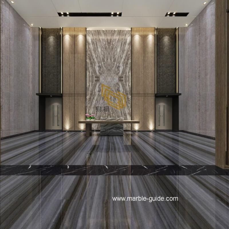 Natural Thin Palissandro Blue Marble Stone Tile/Slab for Flooring/Wall/Home Decor/Wall/Floor